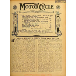 The Motor Cycle 1910 01 January 17 Vol08 N0356 A Motor Cyclist S Wiews From The States