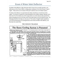 Essex 1918 1923 4 Water Inlet Deflector Bulletin