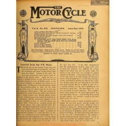 The Motor Cycle 1910 06 June 02 Vol08 N0375 Lessons From The Tt Race