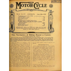The Motor Cycle 1910 06 June 16 Vol08 N0377 The Mechanics Of Riding Round A Corner