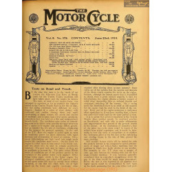 The Motor Cycle 1910 06 June 23 Vol08 N0378 Tests On Road And Track