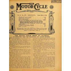 The Motor Cycle 1910 06 June 30 Vol08 N0379 The Motor Cycle Show At Olympia