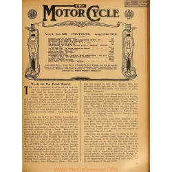 The Motor Cycle 1910 08 August 11 Vol08 N0385 Work For The Road Board