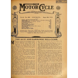 The Motor Cycle 1910 09 September 08 Vol08 N0389 The Acu And Garrowby Hill Climb