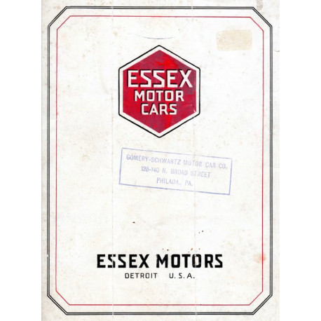 Essex 1919 Sales Brochure