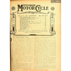The Motor Cycle 1911 03 March 16 Vol09 N0416 The Trade And The Trials