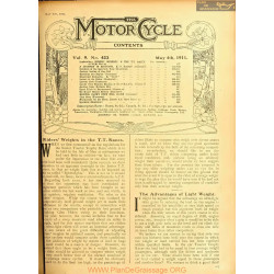 The Motor Cycle 1911 05 May 04 Vol09 N0423 Riders Weights In The Tt Races