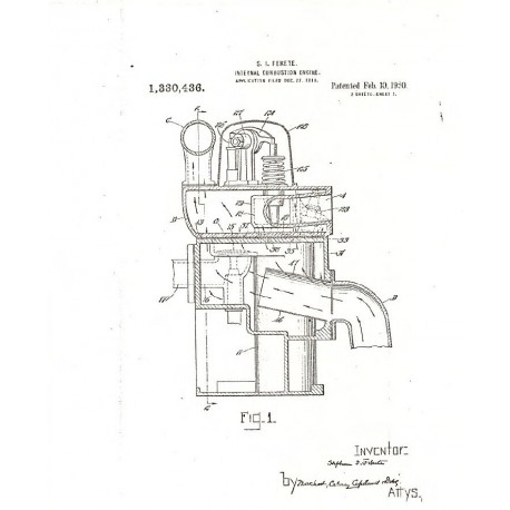 Essex 1920 4 Cooling System Patent Drawings