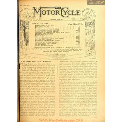The Motor Cycle 1911 05 May 11 Vol09 N0424 The New Six Days Record