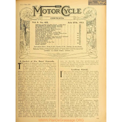 The Motor Cycle 1911 07 July 27 Vol09 N0435 A Surfeit Of Six Days Records