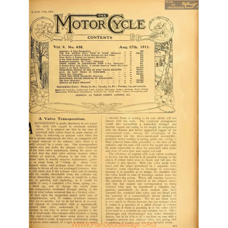 The Motor Cycle 1911 08 August 17 Vol09 N0438 A Valve Transposition