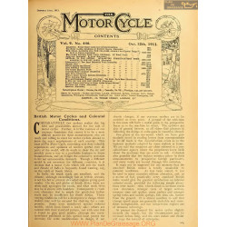 The Motor Cycle 1911 10 October 12 Vol09 N0446 British Motor Cycles And Colonial Conditions