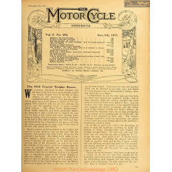 The Motor Cycle 1911 11 November 09 Vol09 N0450 The 1912 Tourist Trophy Races