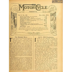 The Motor Cycle 1911 11 November 16 Vol09 N0451 The Olympia Show