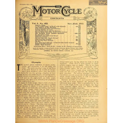 The Motor Cycle 1911 11 November 23 Vol09 N0452 Olympia