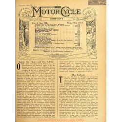 The Motor Cycle 1911 11 November 30 Vol09 N0453 Again The Clubs And The Acu