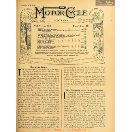 The Motor Cycle 1911 12 December 14 Vol09 N0455 Running Costs