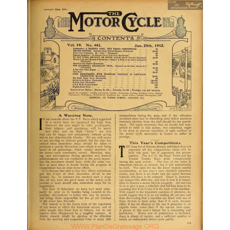 The Motor Cycle 1912 01 January 25 Vol10 N0461 A Warning Note