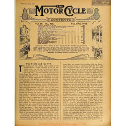 The Motor Cycle 1912 02 February 29 Vol10 N0466 The Trade And The Tt