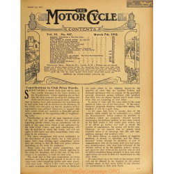 The Motor Cycle 1912 03 March 07 Vol10 N0467 Contributions To Club Prize Funds