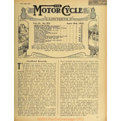 The Motor Cycle 1912 04 April 18 Vol10 N0473 Unofficial Records