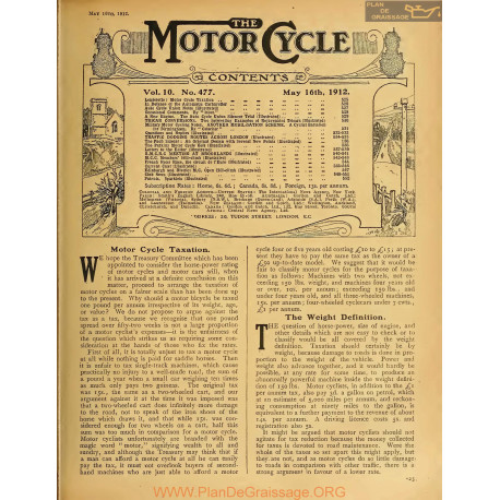 The Motor Cycle 1912 05 May 16 Vol10 N0477 Motor Cycle Taxation