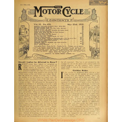 The Motor Cycle 1912 05 May 23 Vol10 N0478 Scould Ladies Be Allowed To Race