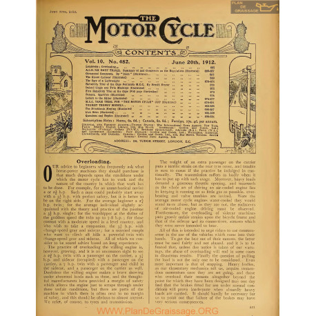 The Motor Cycle 1912 06 June 20 Vol10 N0482 Overloading