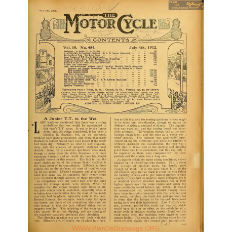 The Motor Cycle 1912 07 July 04 Vol10 N0484 A Junior Tt In The Wet