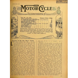 The Motor Cycle 1912 08 August 22 Vol10 N0491 Messons Of The Six Days Trials