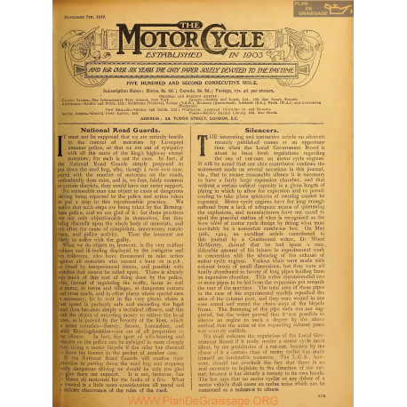 The Motor Cycle 1912 11 November 07 Vol10 N0502 National Road Guards