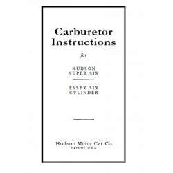 Essex 1924 28 Carburetor Inst