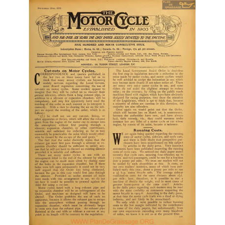 The Motor Cycle 1912 12 December 26 Vol10 N0509 Cut Outs On Motor Cycles