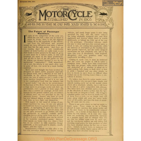 The Motor Cycle 1913 11 November 13 N0555 The Future Of Passenger Machines