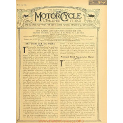 The Motor Cycle 1914 07 July 09 Vol13 N0589 The Trade And This Week S Trials