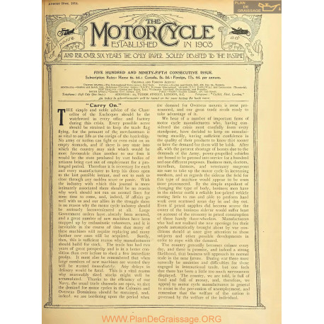 The Motor Cycle 1914 08 August 20 Vol13 N0595 Carry On