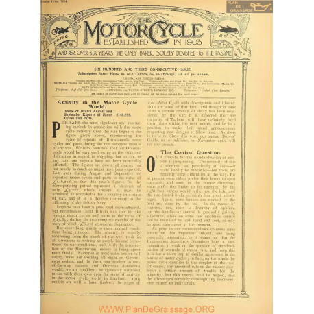 The Motor Cycle 1914 10 October 15 Vol13 N0603 Activity In Motor Cycle World
