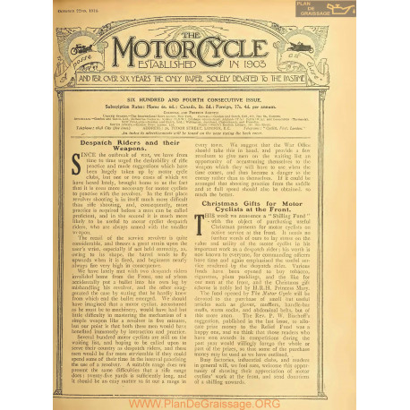 The Motor Cycle 1914 10 October 22 Vol13 N0604 Despatch Roders And Their Weapons