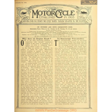 The Motor Cycle 1914 11 November 05 Vol13 N0606 Why Does An Engine Konk