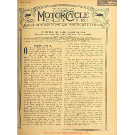 The Motor Cycle 1914 11 November 19 Vol13 N0608 Design In 1915