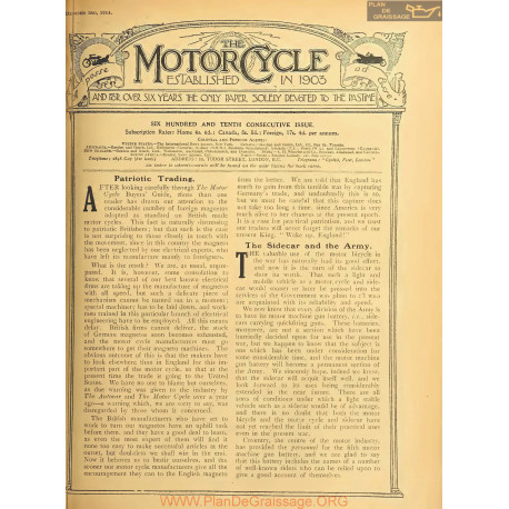 The Motor Cycle 1914 12 December 03 Vol13 N0610 Patriotoc Trading