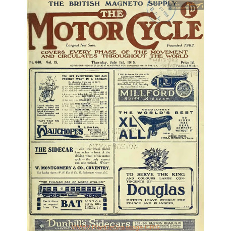 The Motor Cycle 1915 07 July 01 Vol15 N0640 Munitions And The Motor Trade