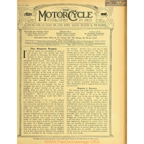 The Motor Cycle 1915 07 July 08 Vol15 N0641 The Magneto Supply