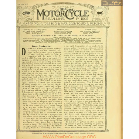 The Motor Cycle 1915 07 July 29 Vol15 N0644 Rear Springing