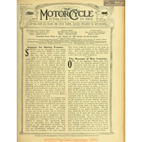 The Motor Cycle 1915 08 August 12 Vol15 N0646 Support For Spring Frames