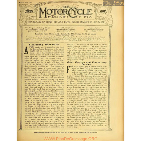 The Motor Cycle 1915 08 August 26 Vol15 N0648 Eliminating Weaknesses