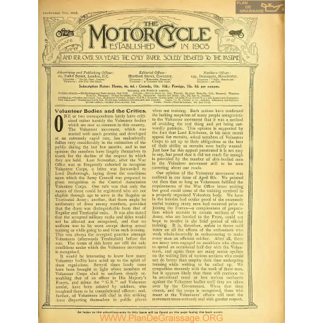 The Motor Cycle 1915 09 September 02 Vol15 N0649 Volunteer Bodies And The Critics