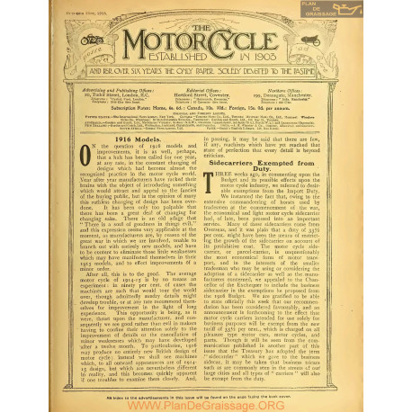 The Motor Cycle 1915 10 October 21 Vol15 N0656 1916 Models