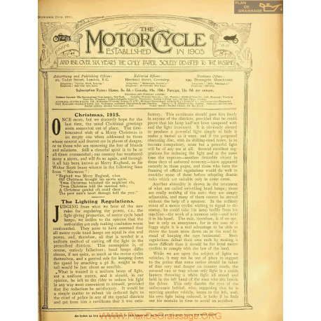 The Motor Cycle 1915 12 December 23 Vol15 N0665 Christmas 1915