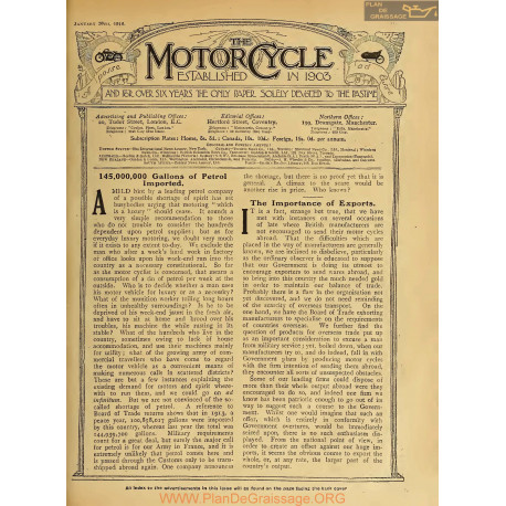 The Motor Cycle 1916 01 January 20 Vol16 N0669 The Importance Of Exports